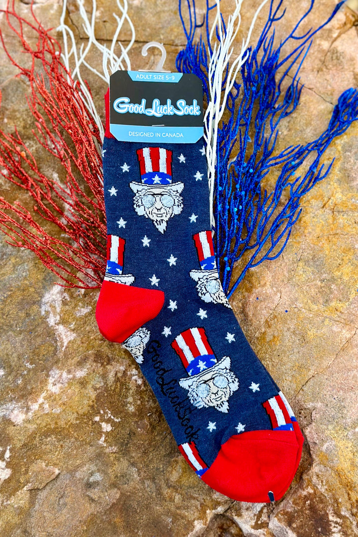 Cool Uncle Sam Socks - Women's