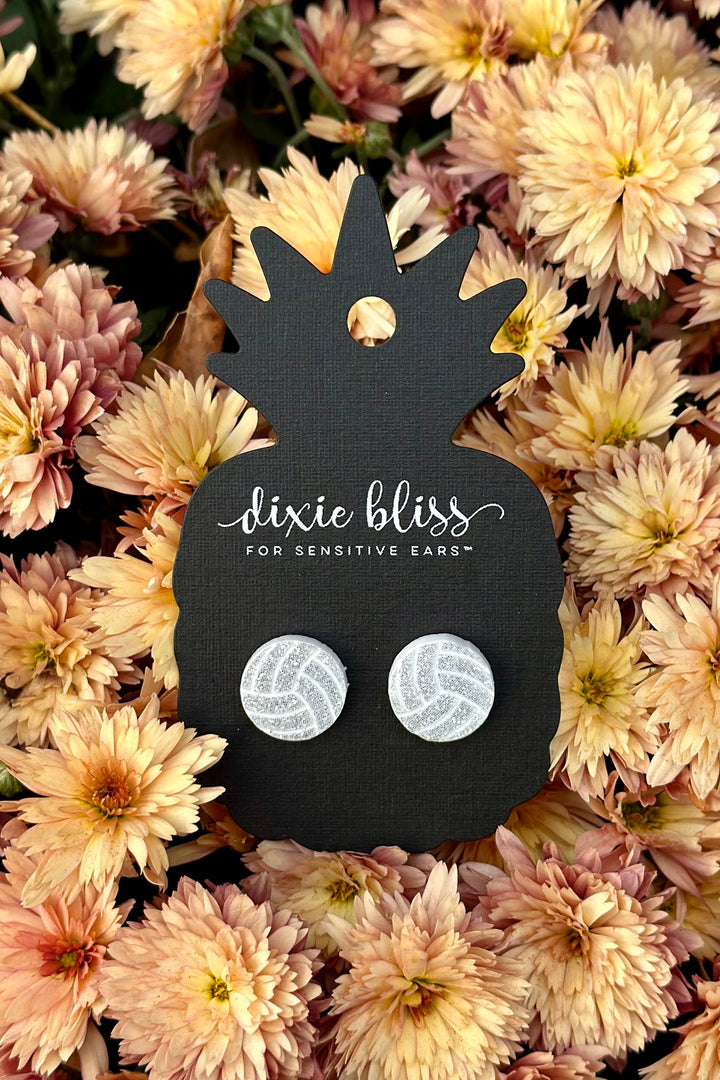 Dixie Bliss Earring: Volleyball Studs