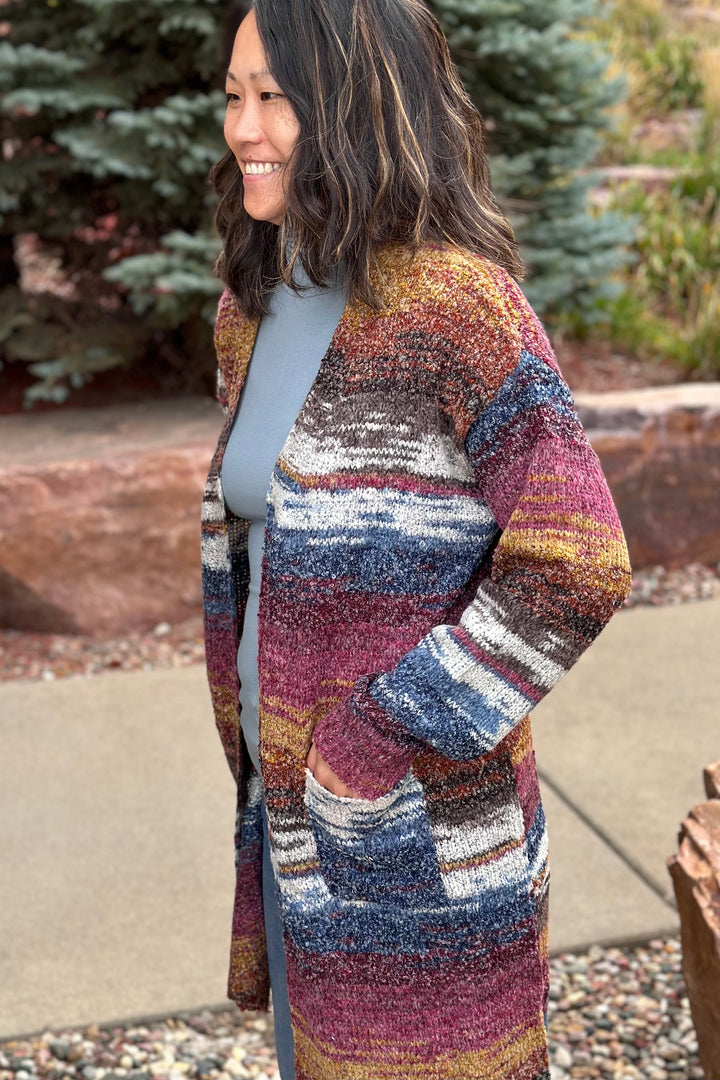 Rosalie Multi-Color Striped Cardigan