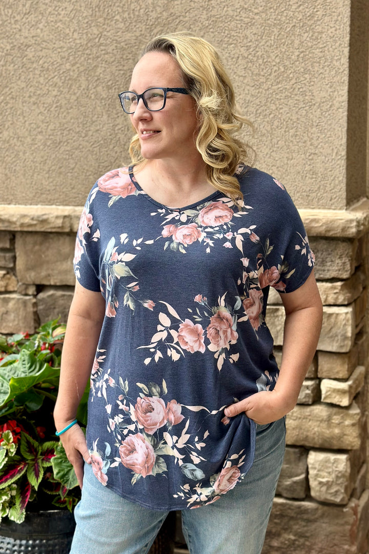 Trista Floral Tunic Top | (Size XL)