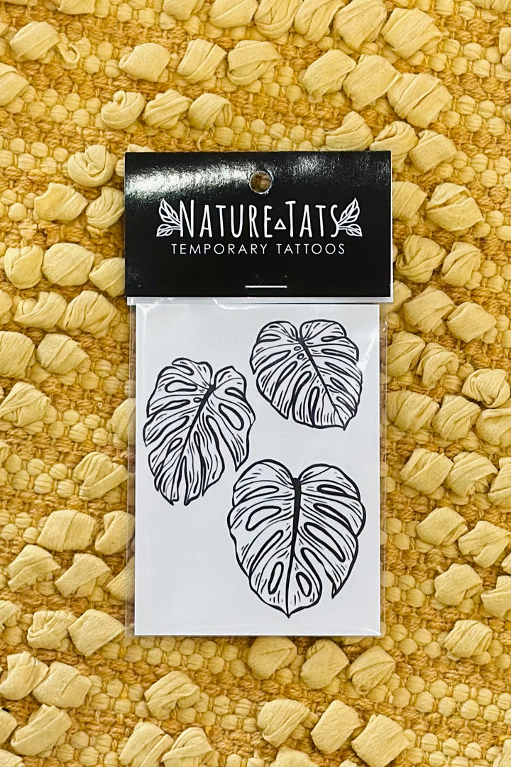 Monstera Leaves Temporary Tattoo