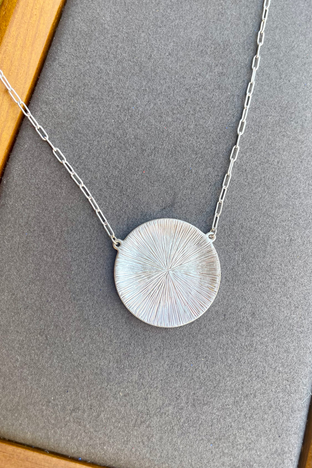 Silver Large Muted Necklace