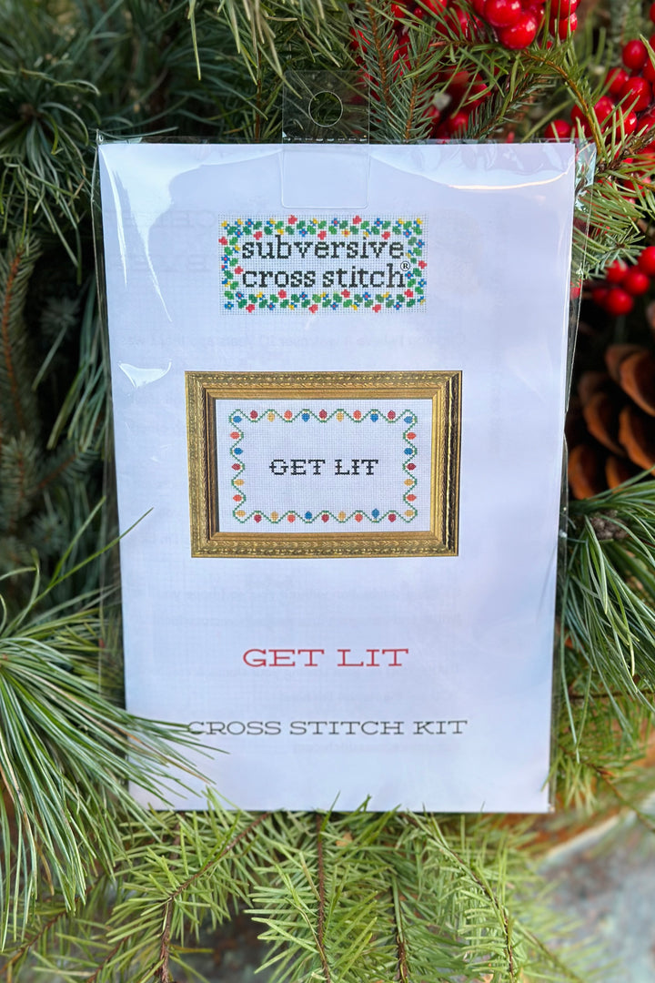 Get Lit Cross Stitch Kit