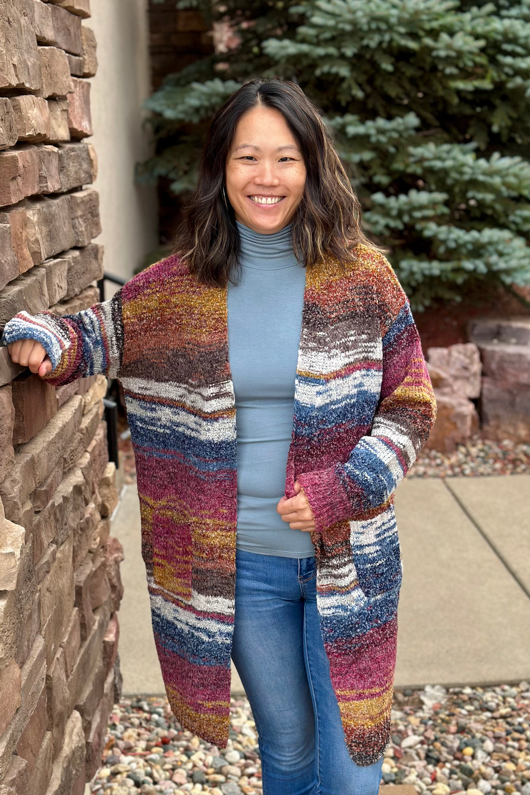 Rosalie Multi-Color Striped Cardigan