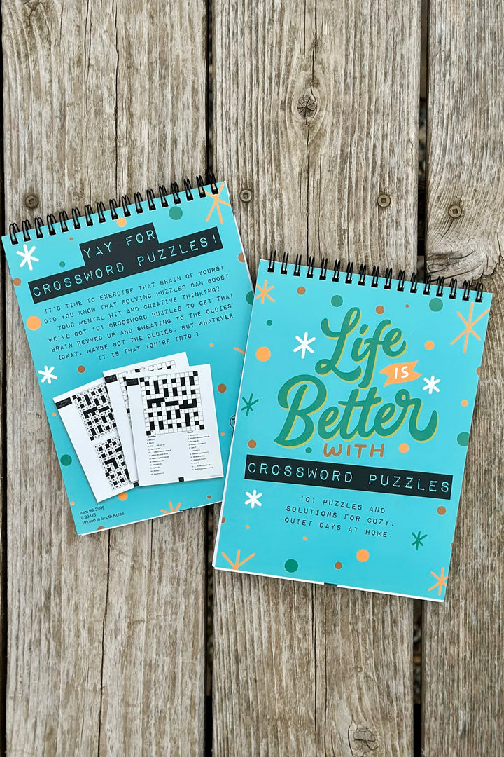 Life is Better with Crossword Puzzles Book