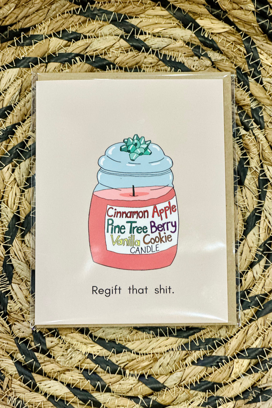 Regift Candle Holiday Card