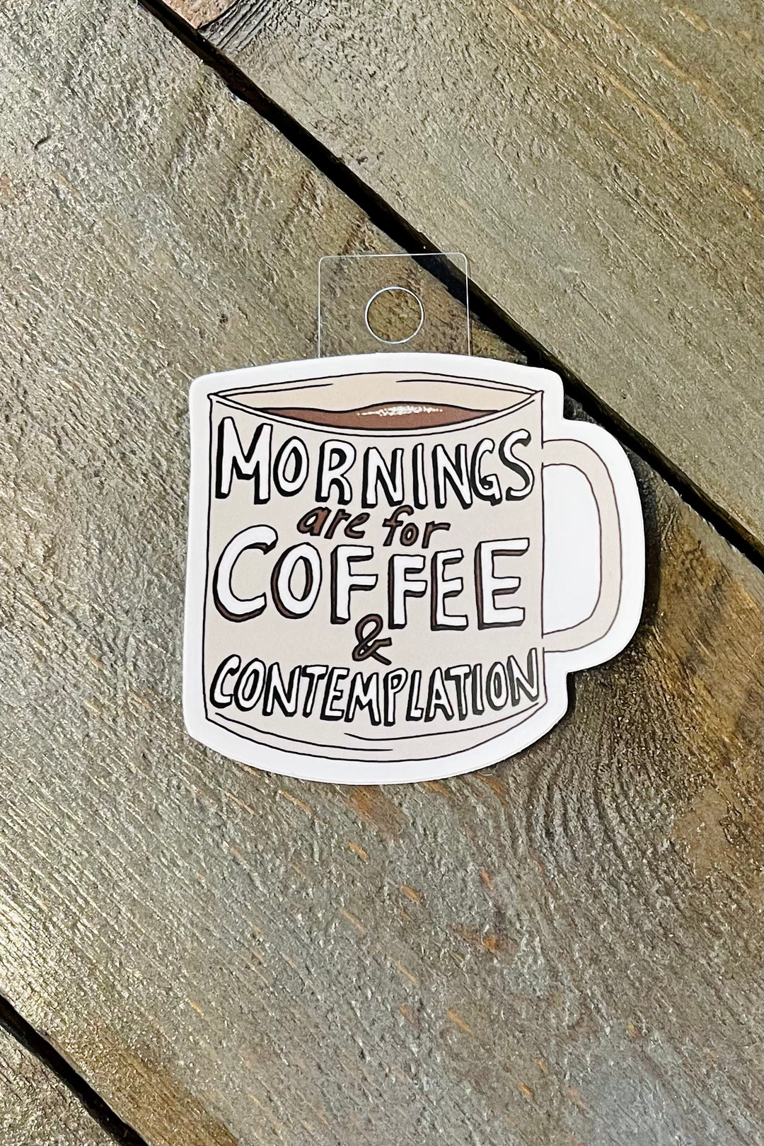 Coffee and Contemplation Sticker