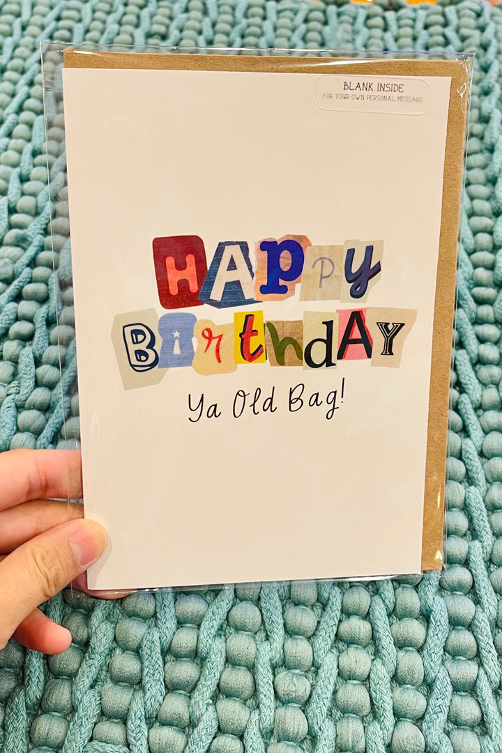 Happy Birthday Ya Old Bag - Birthday Card