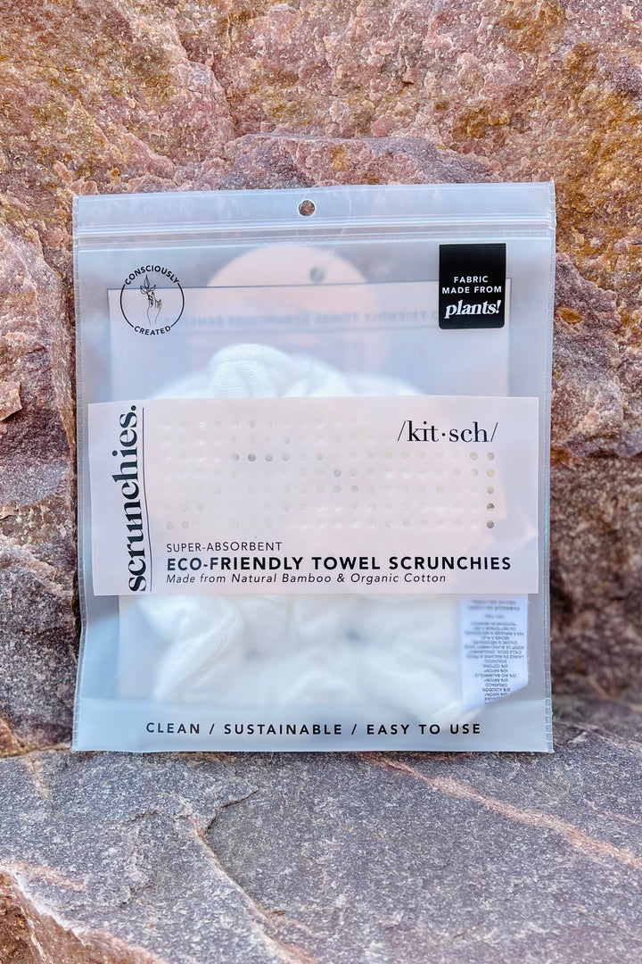 Towel Scrunchie 2 Pack - Eco Friendly White