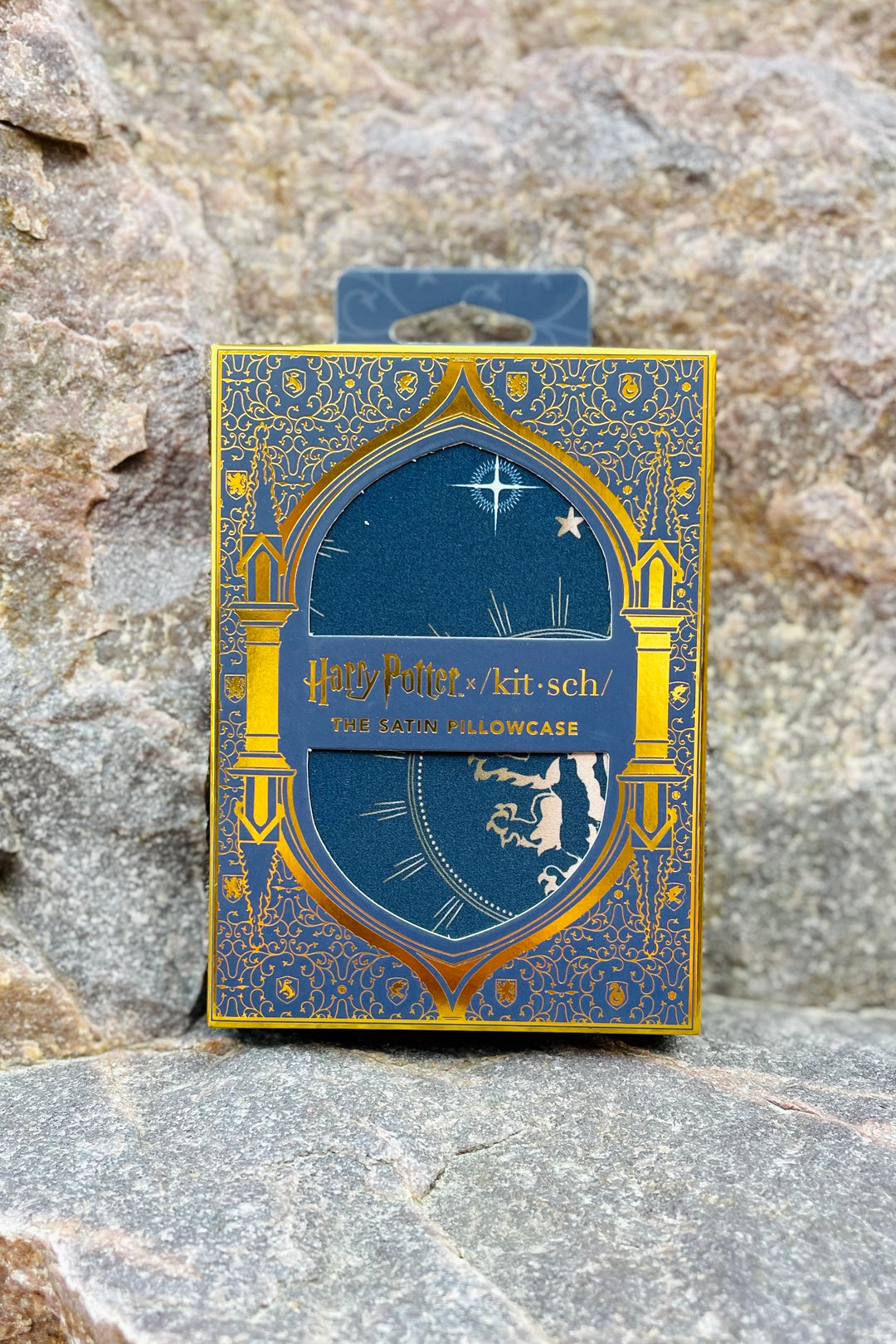 Harry Potter x Kitsch Satin Pillowcase--Midnight at Hogwarts