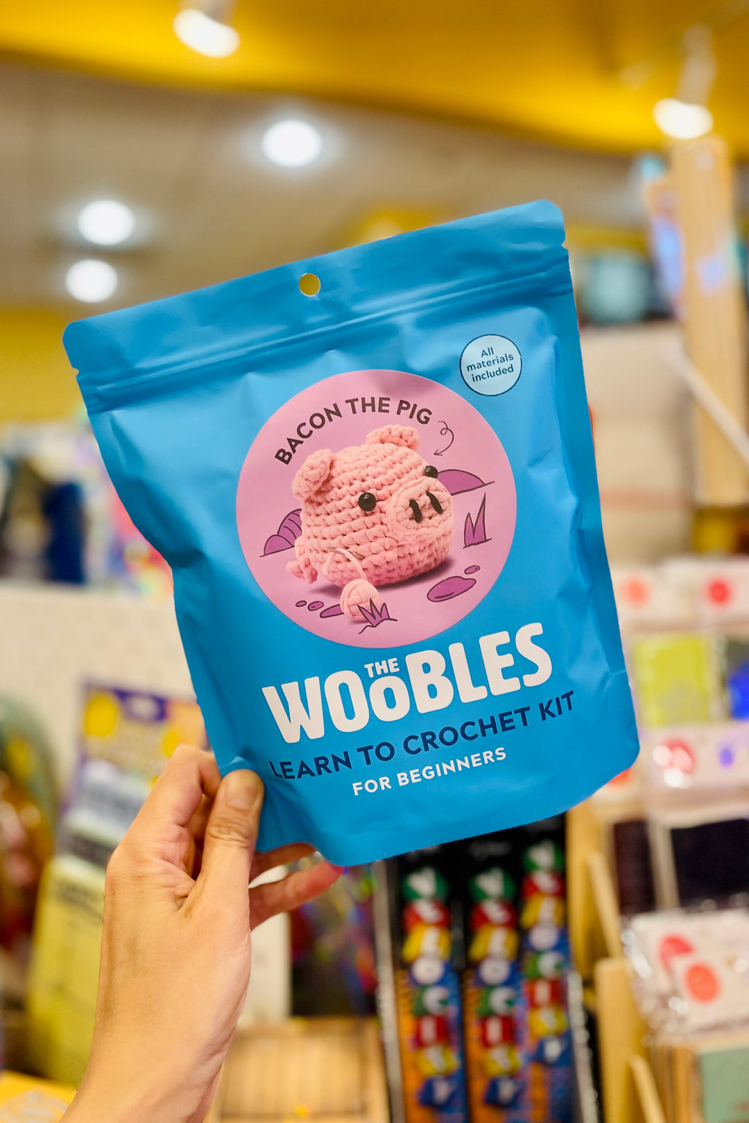 The Woobles Crochet Kit - Bacon the Pig