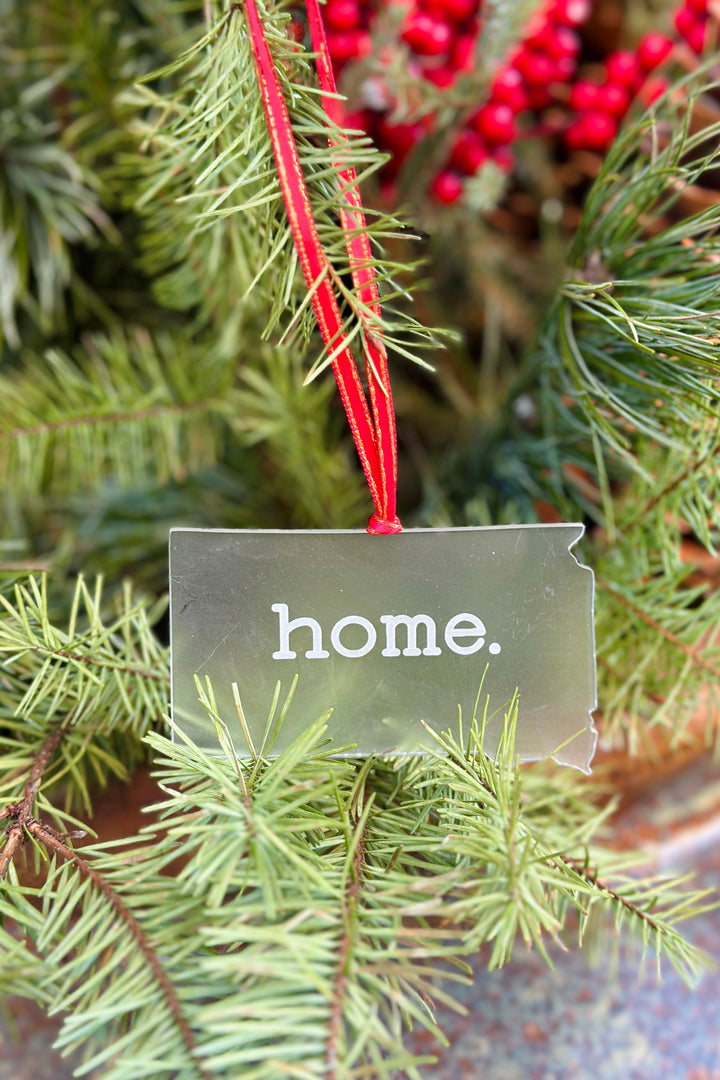 South Dakota Home Acrylic Christmas Ornament