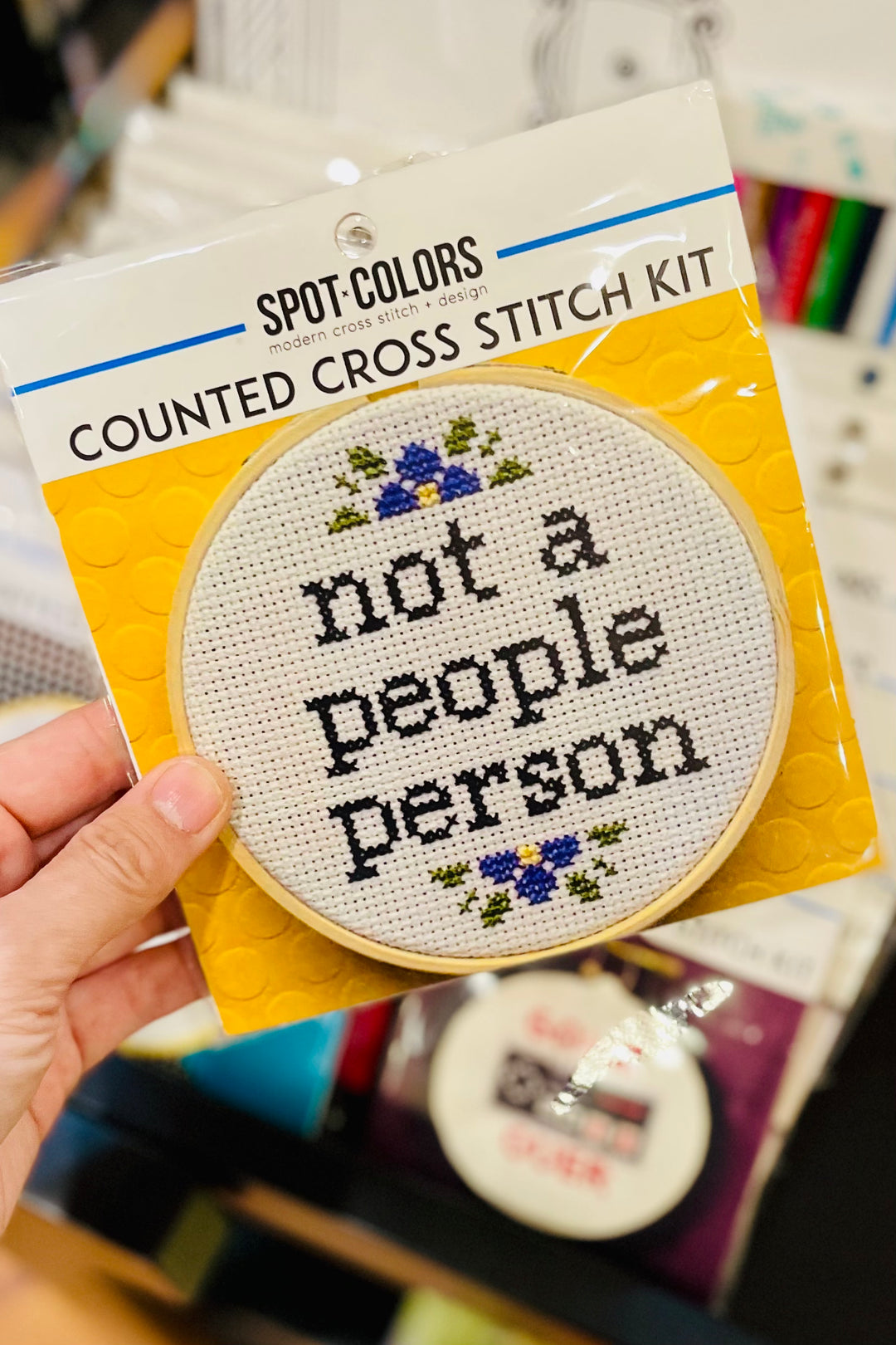 Not a People Person Cross Stitch Kit