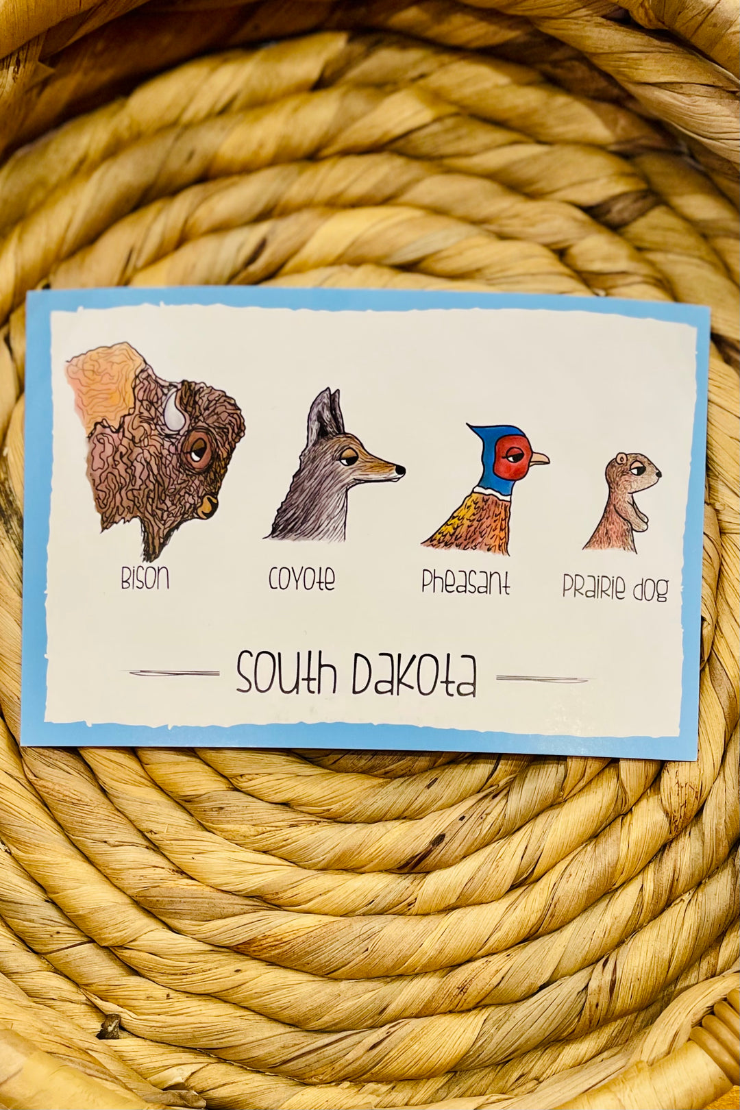 South Dakota Wildlife - Postcard
