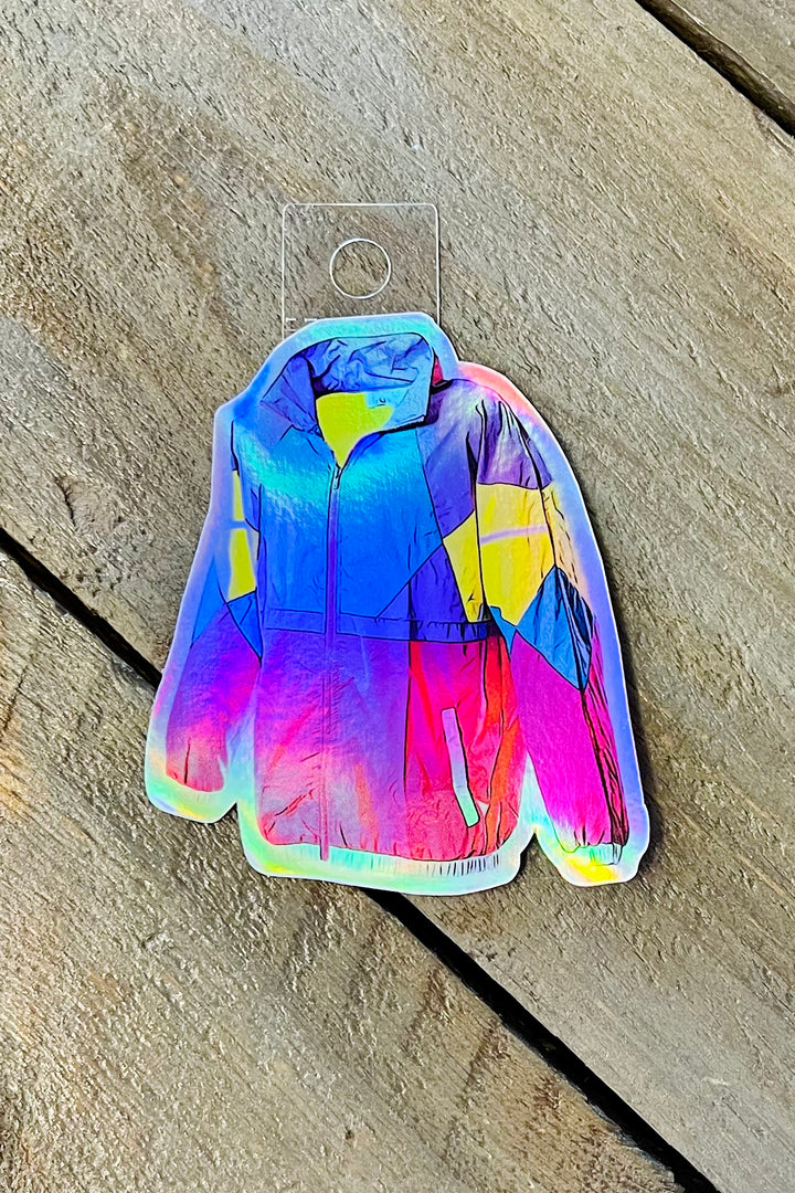 90's Windbreaker Holographic Sticker