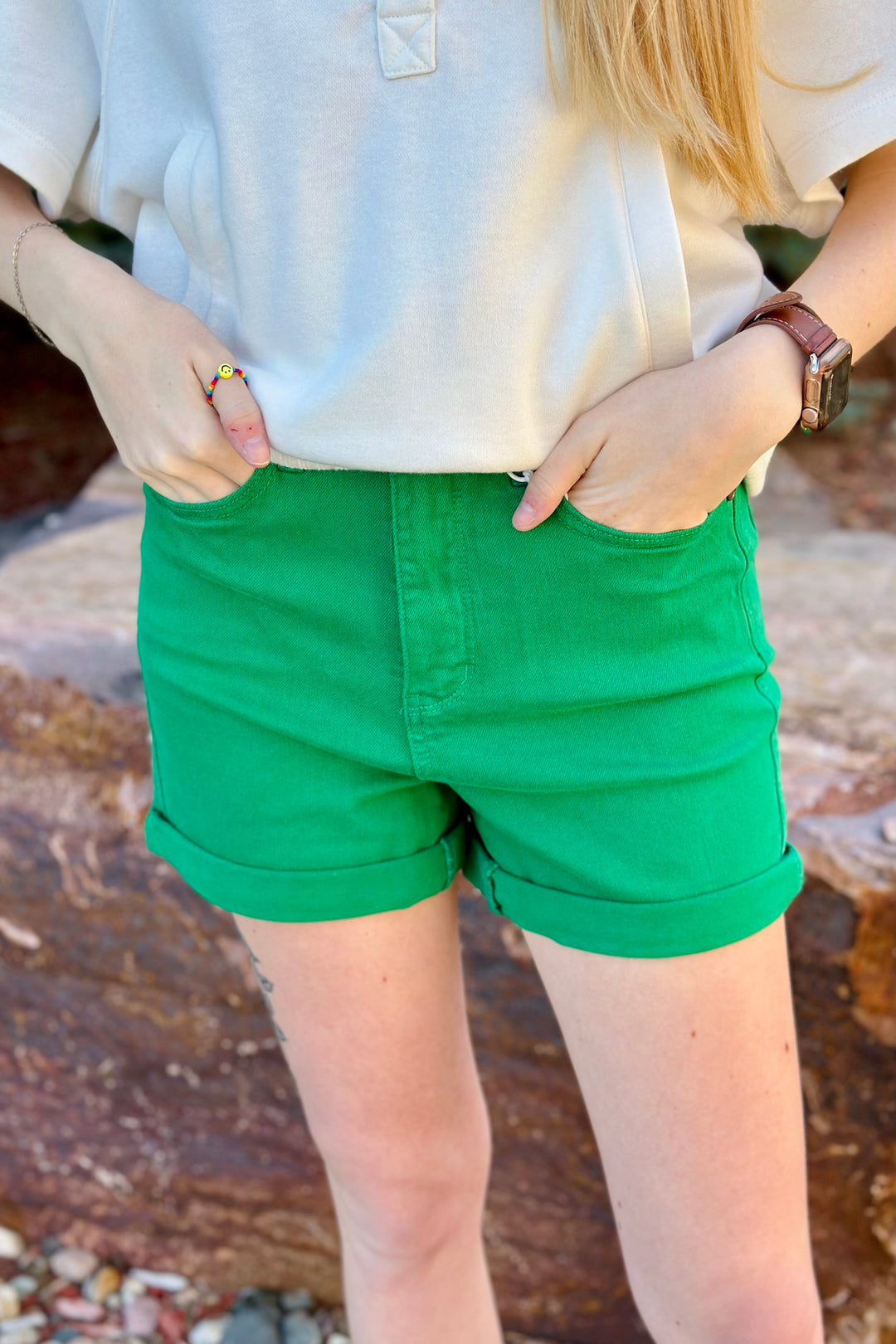 Karla Tummy Control Shorts - Green