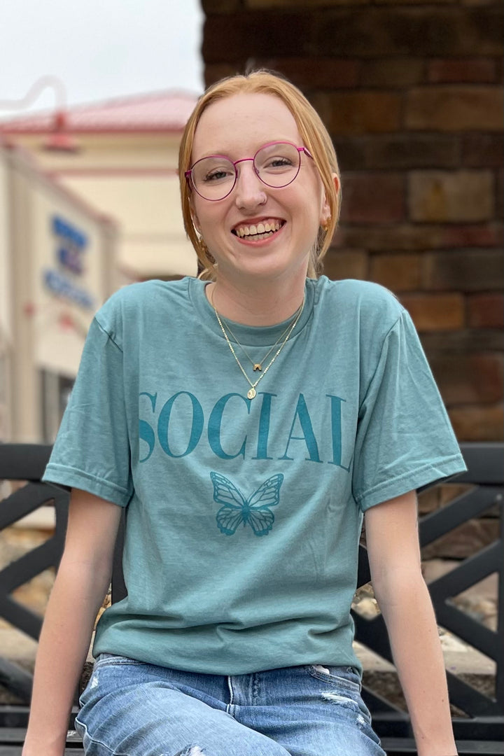 Social Butterfly Graphic Tee