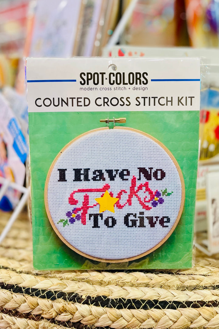 I Have No F*cks To Give Cross Stitch Kit