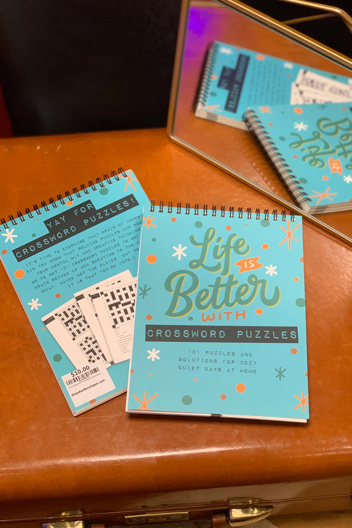 Life is Better with Crossword Puzzles Book