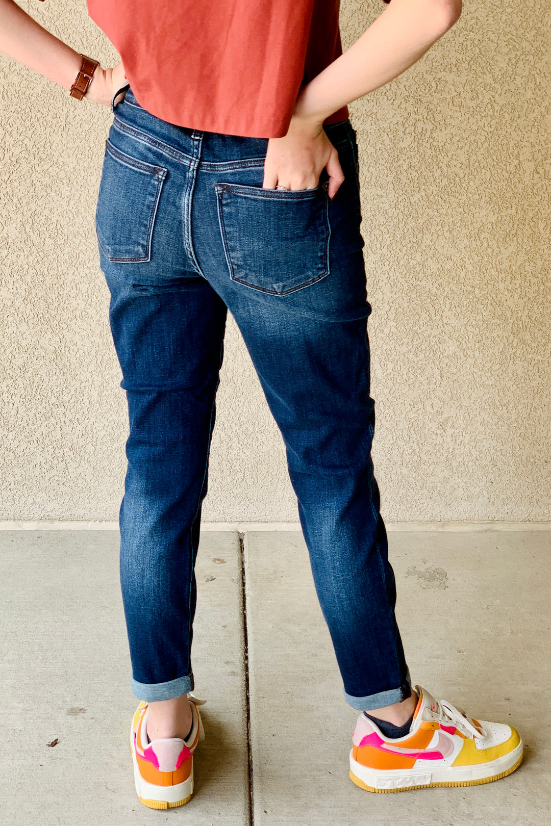 Claire Cuffed Slim Fit Jean by Judy Blue