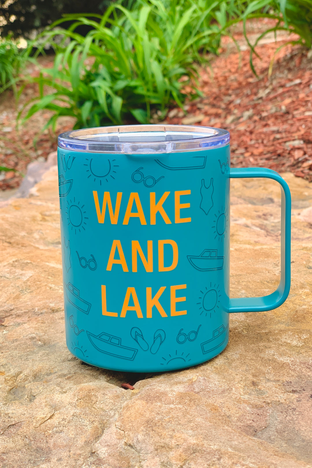 Wake And Lake Travel Mug