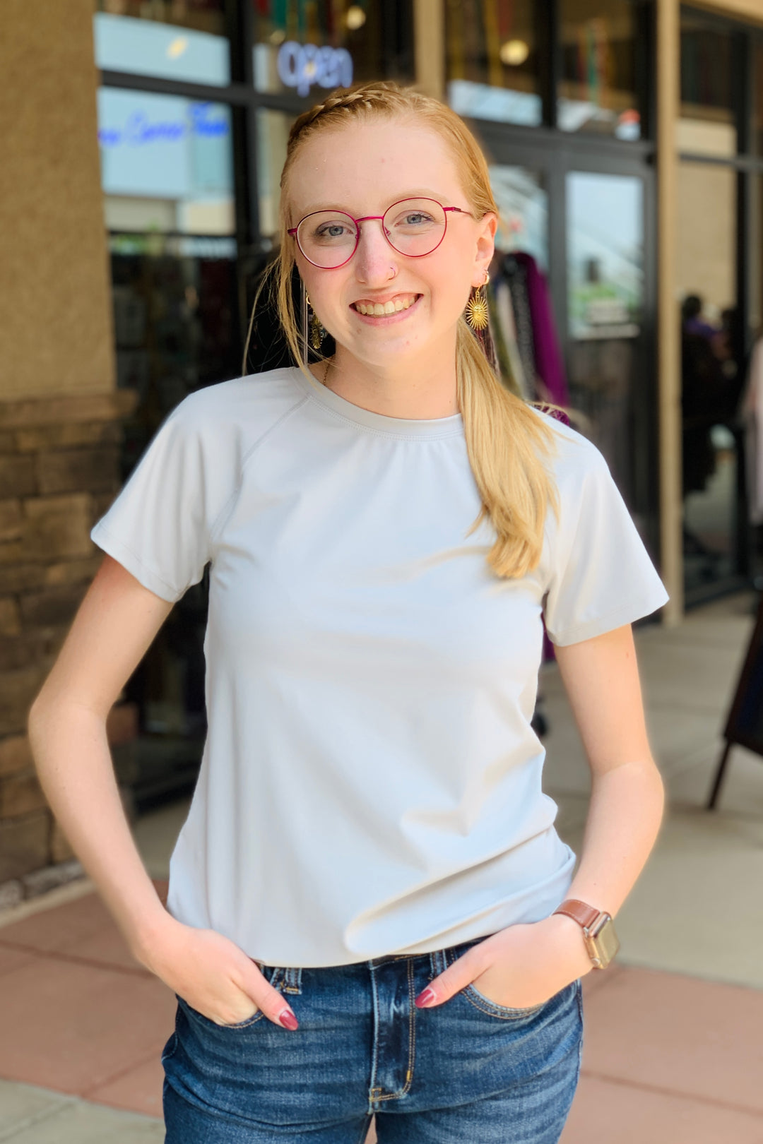 Madelyn Athleisure Short Sleeve Top