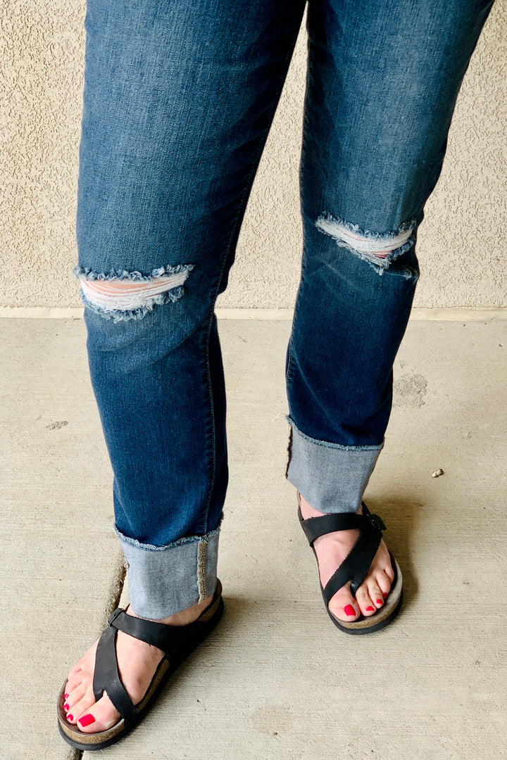 Lillian Cuffed Straight Leg Jeans