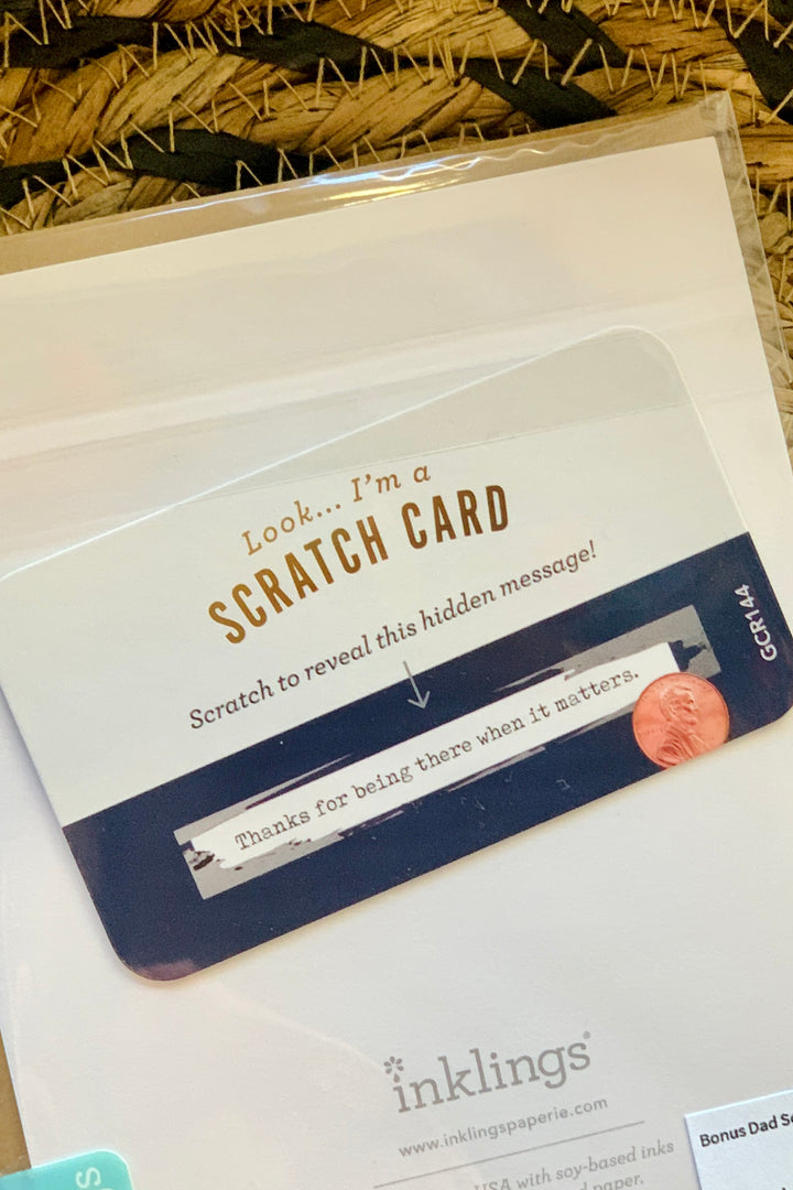 Bonus Dad Scratch-Off Card