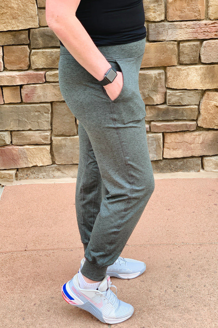 Ivy Active Joggers - Heather Charcoal