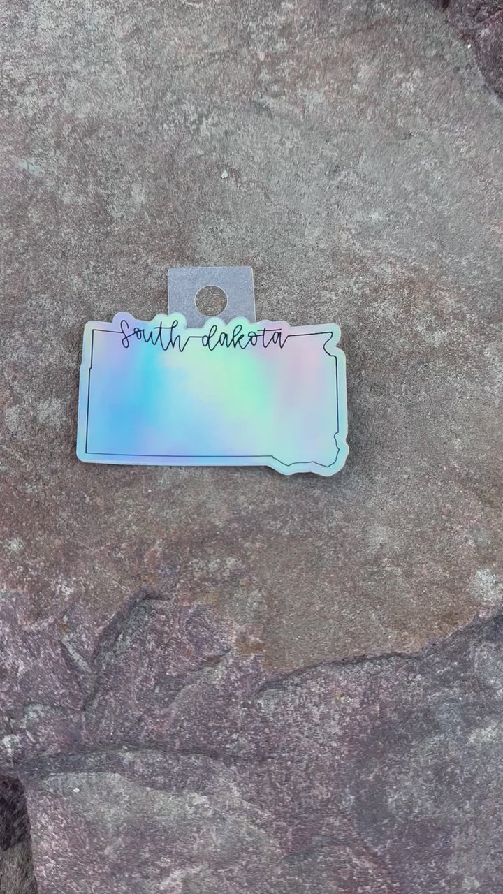 South Dakota Holographic Sticker