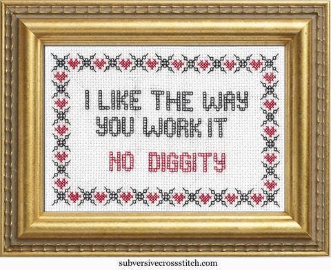 I Like The Way You Work It Cross Stitch Kit