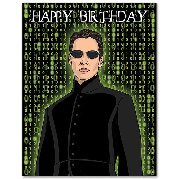 Matrix Birthday Card