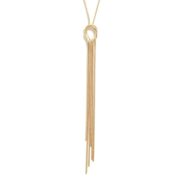 Dainty Necklace with Knot Tassel