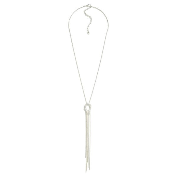 Dainty Necklace with Knot Tassel