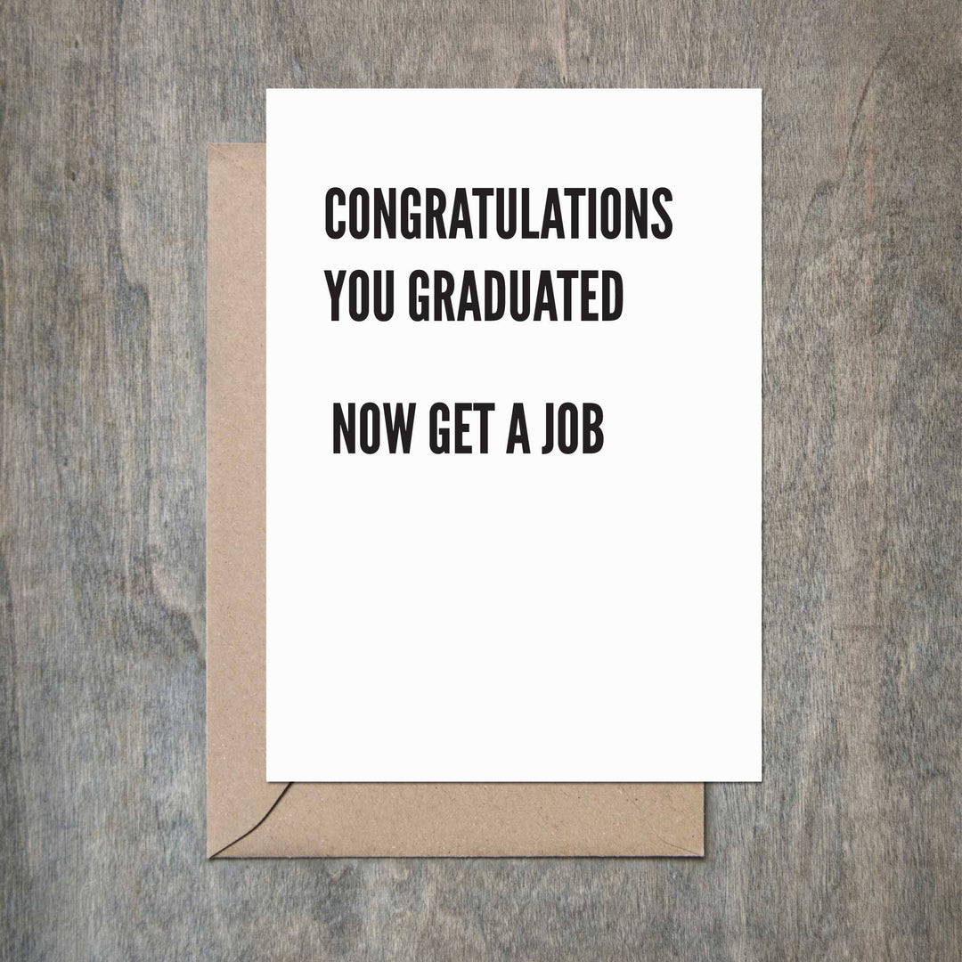 Get a Job Graduation Card
