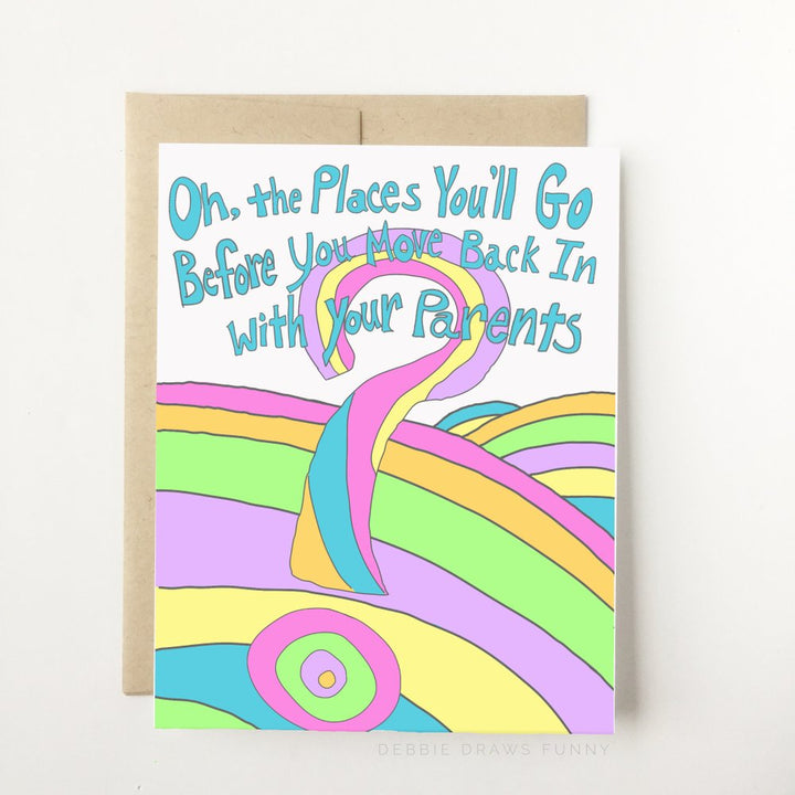 Oh the Places Graduation Card