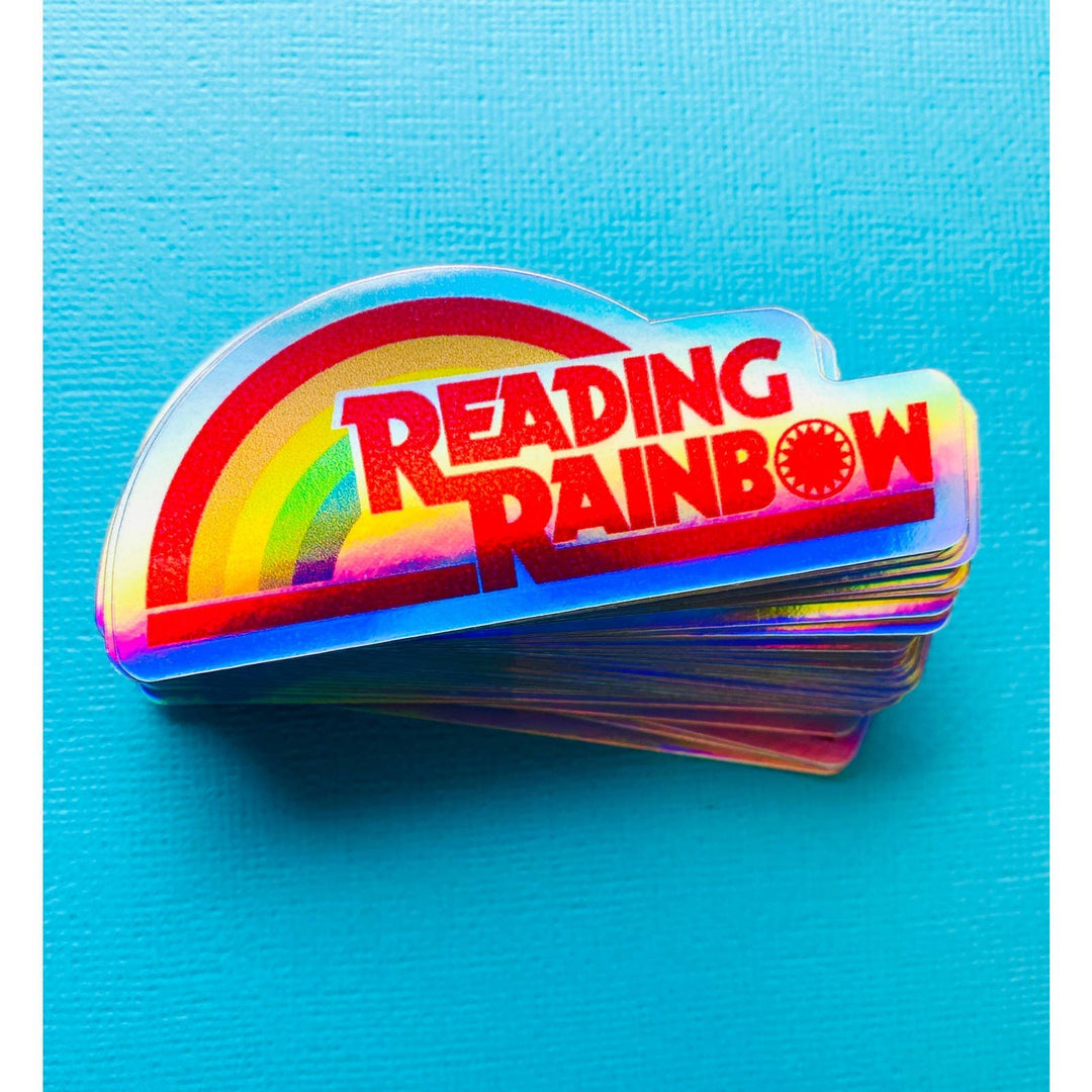 Reading Rainbow Holographic Sticker