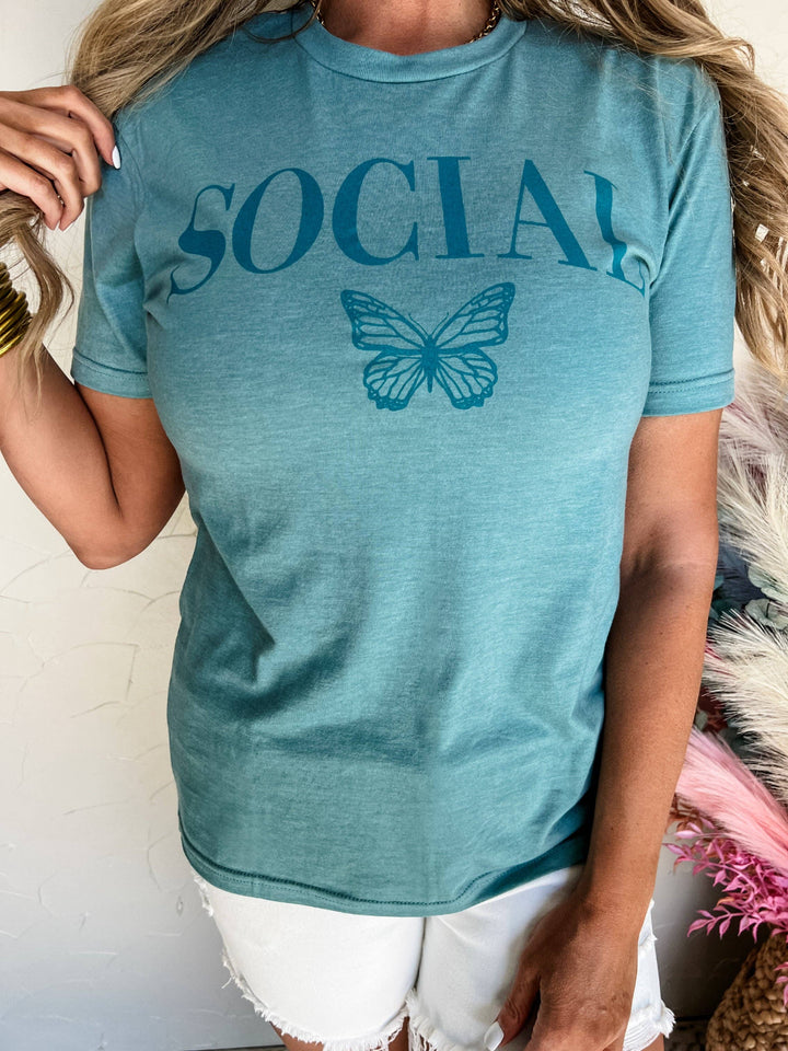 Social Butterfly Graphic Tee