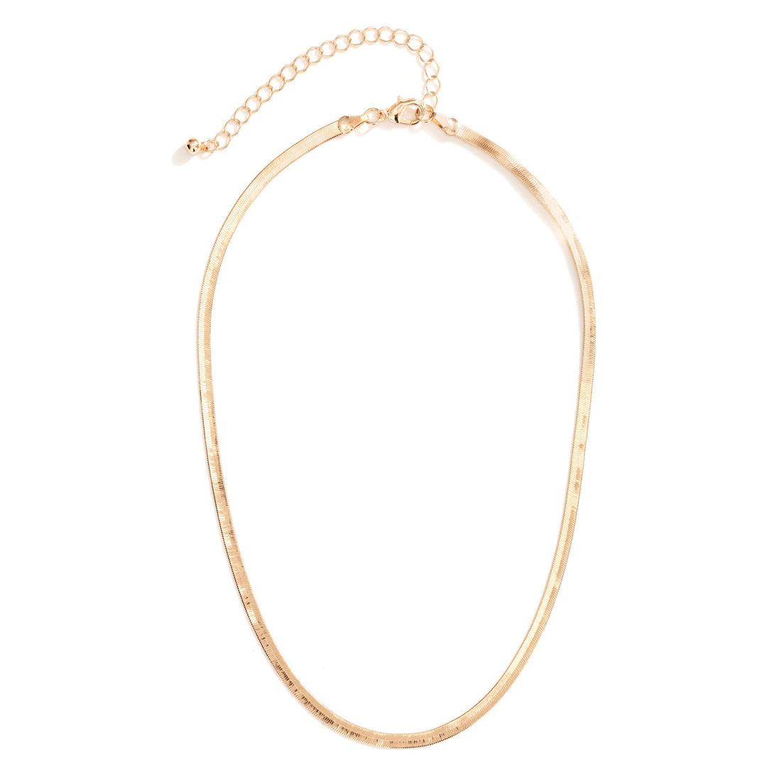 Short Flat Chain Necklace