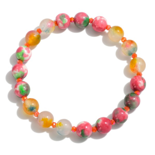 Semi-Precious Beaded Bracelet