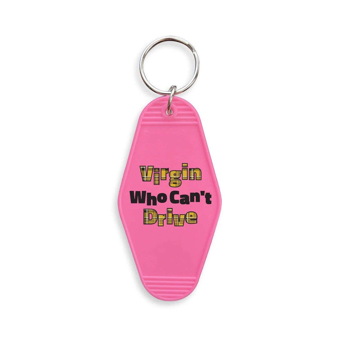 Virgin Who Can't Drive Keychain