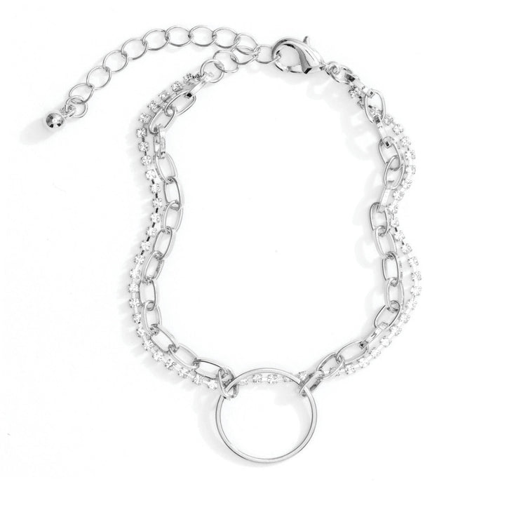 Delicate Double Layer Circle Bracelet