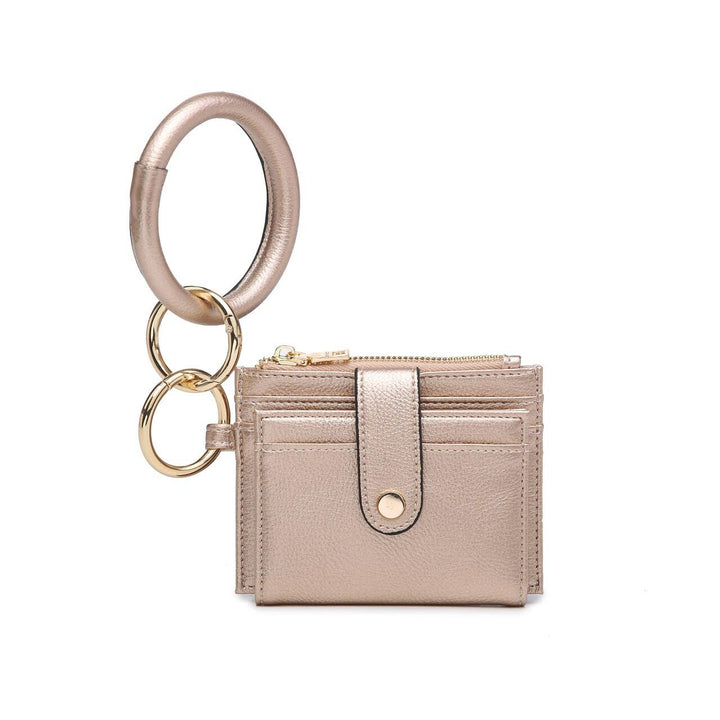 Sammie Mini Snap Wallet w/ Ring - Rose Gold