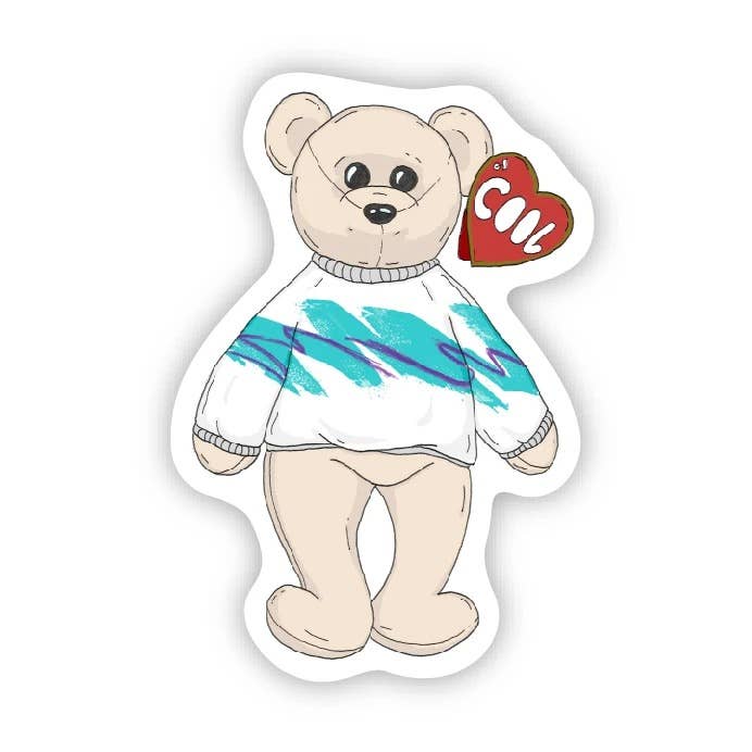 Cool 90's Bear Sticker