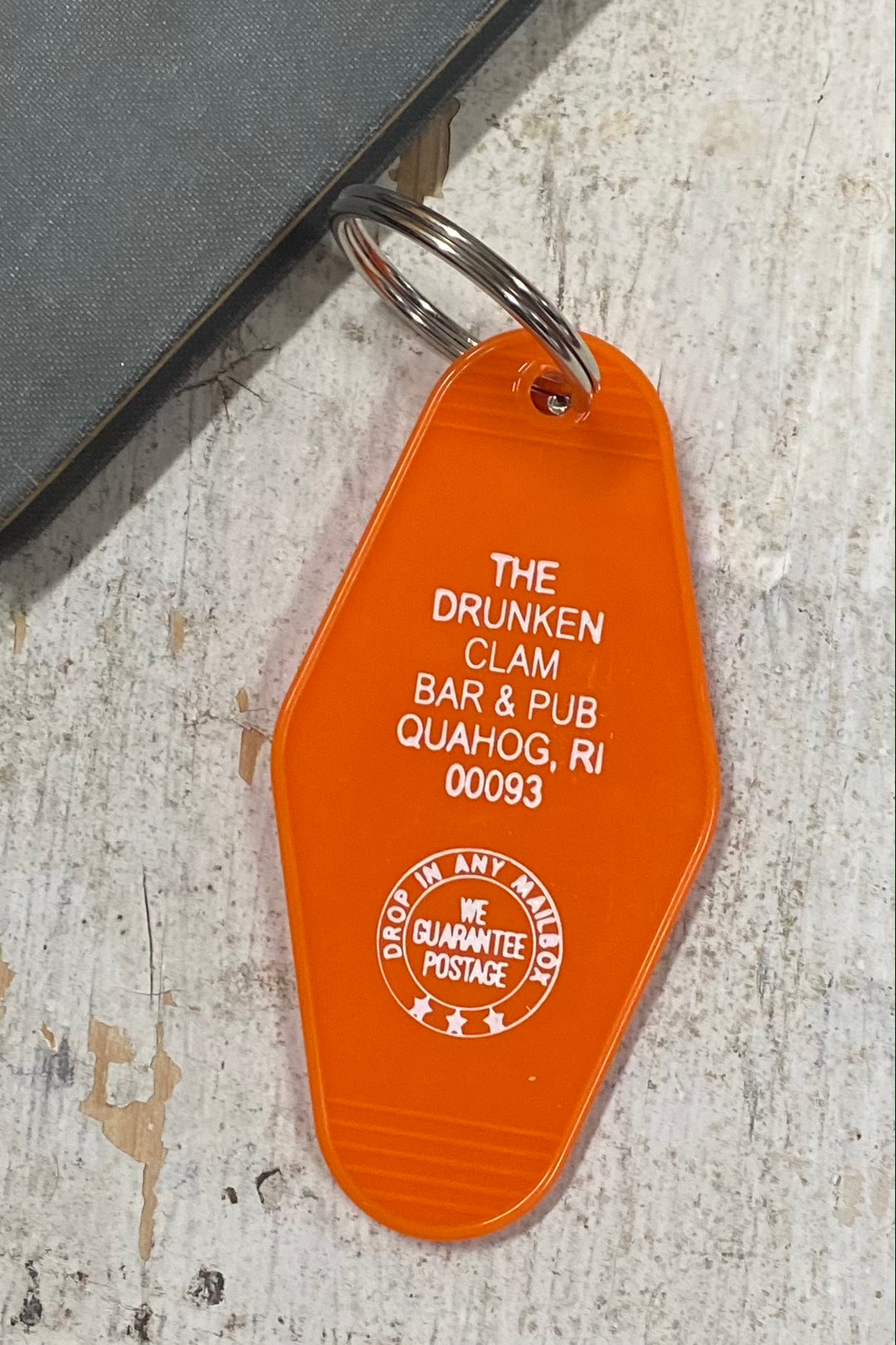 The Drunken Clam Motel Keychain