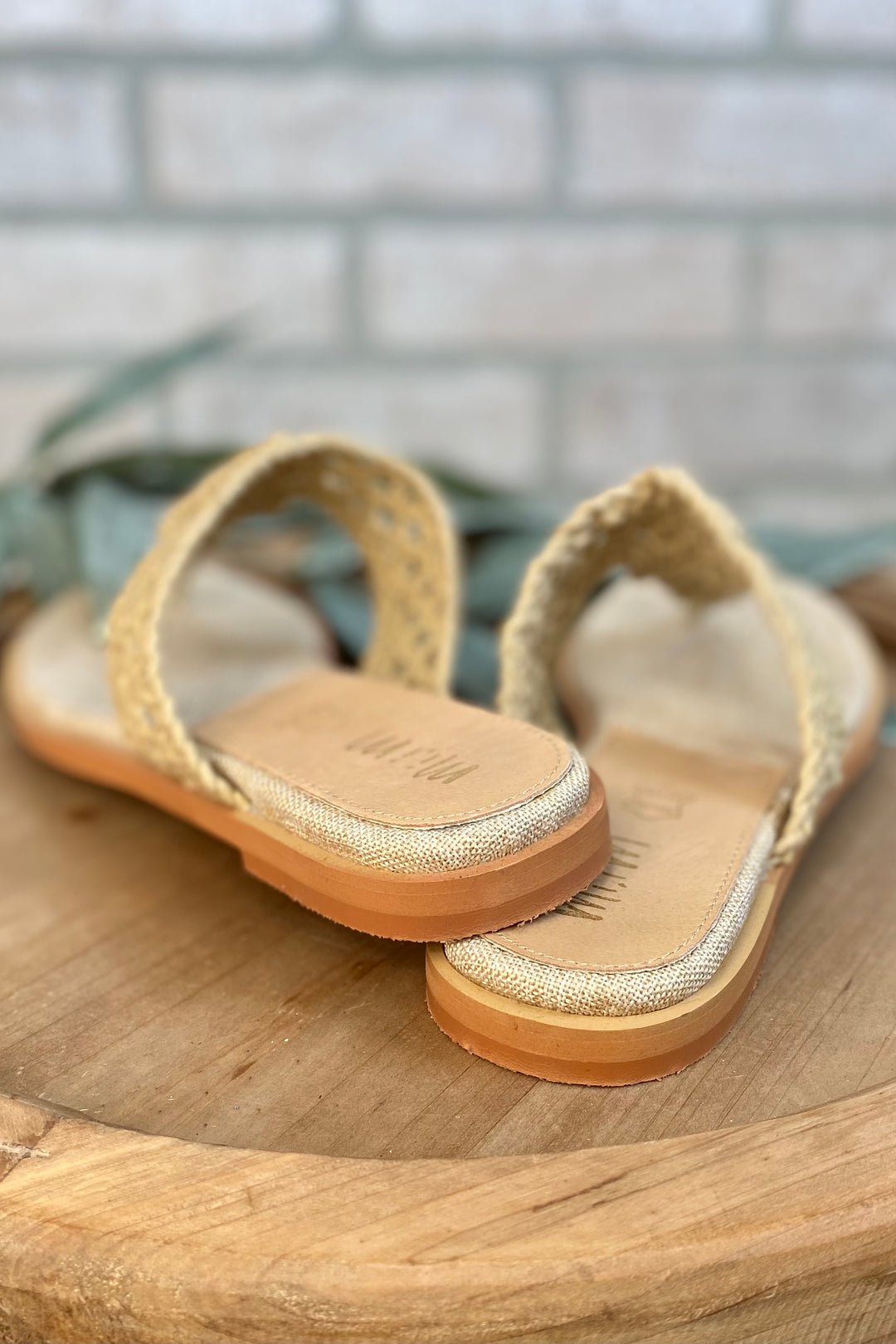 Mi.iM "Cecilia" Handwoven Thong Sandal--Beige