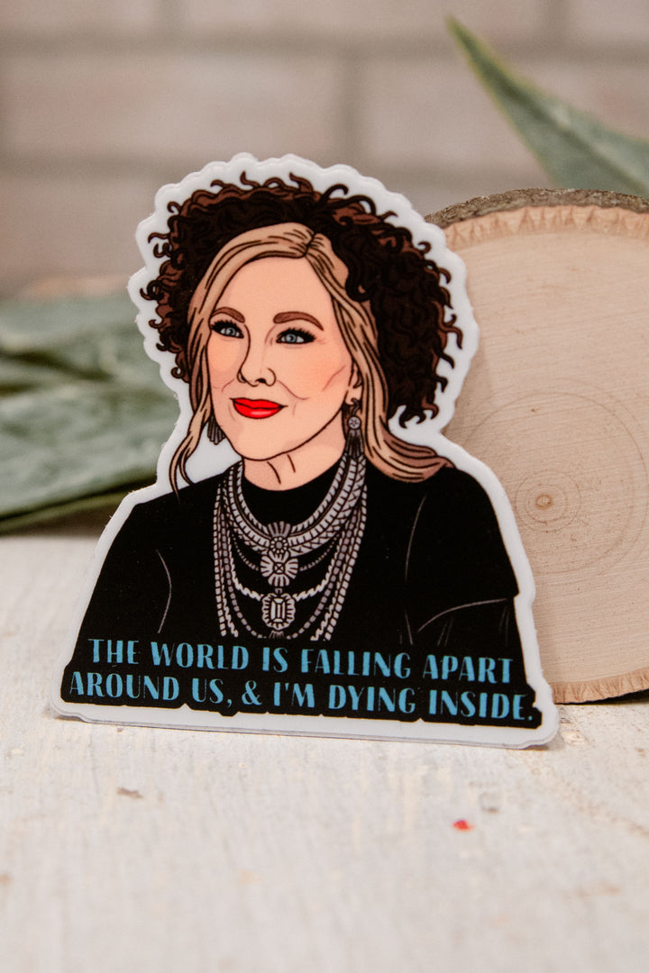 Moira "The World is Falling Apart" Sticker