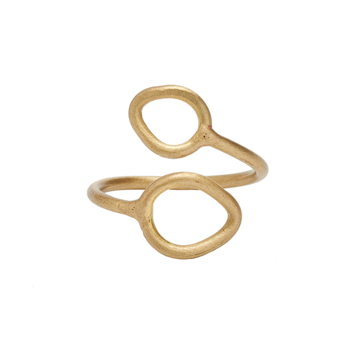 Layered Leaf Ring - Gold