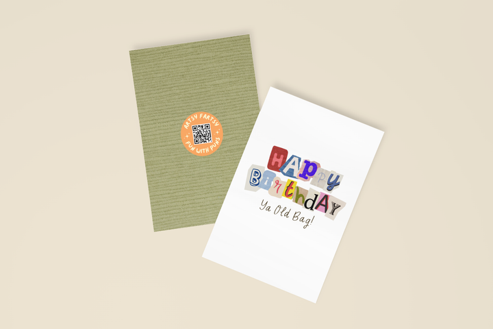 Happy Birthday Ya Old Bag - Birthday Card