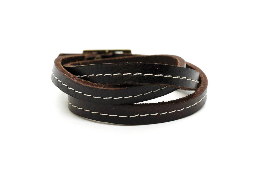 Faux Leather Wrap Bracelet